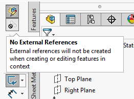 solidworks part no external references