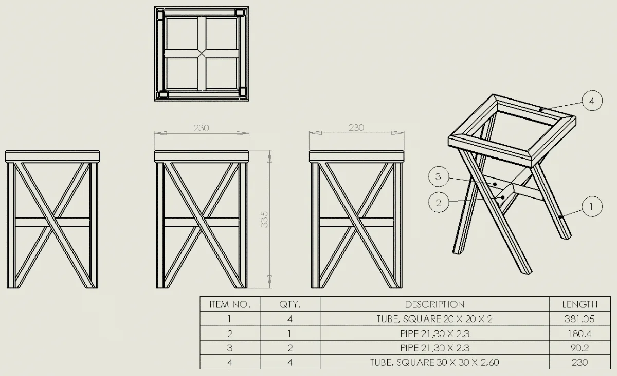 Weldment drawing a sheet for every body in one click CAD Booster