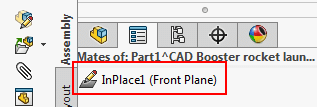 SOLIDWORKS InPlace mate