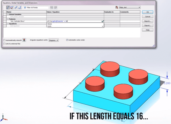 How To Use Equations In SOLIDWORKS (basics + Advanced) (2024)