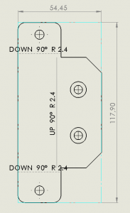 flat pattern show bounding box