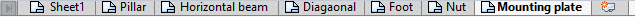 cut list folder name as sheet name