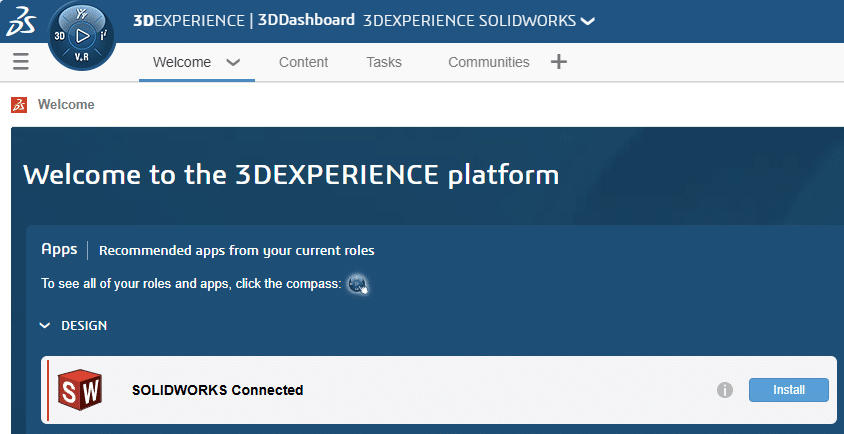 run and install solidworks from 3DExperience