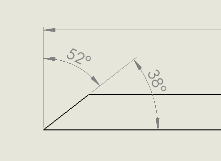 solidworks weldment complement angle dimension