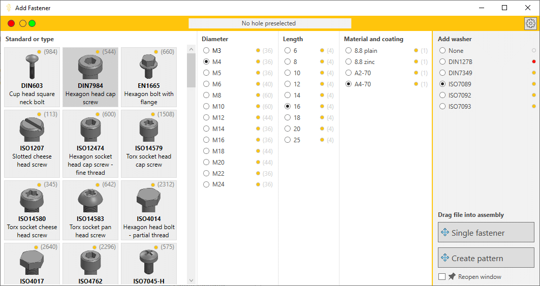 Lightning show stock levels and result counters
