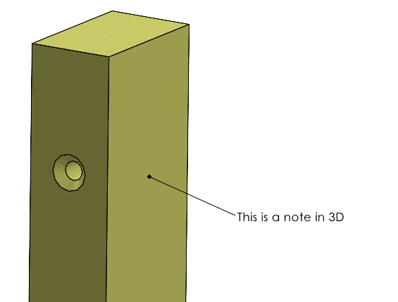 solidworks api note in 3D
