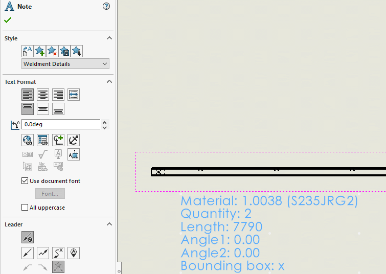 solidworks api note in drawing view