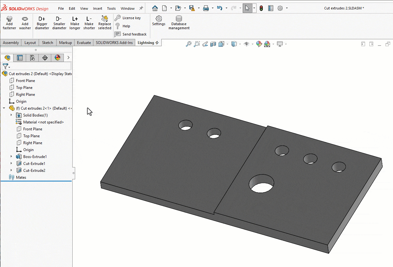 Lightning Cut extrude patterns